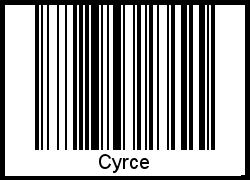 Interpretation von Cyrce als Barcode