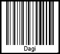 Interpretation von Dagi als Barcode