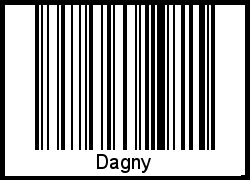 Interpretation von Dagny als Barcode