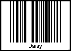 Interpretation von Daisy als Barcode