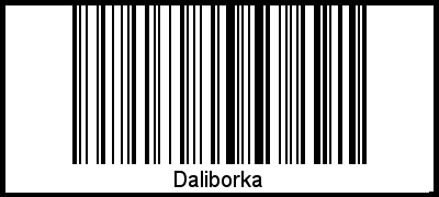 Interpretation von Daliborka als Barcode
