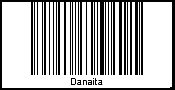 Danaita als Barcode und QR-Code