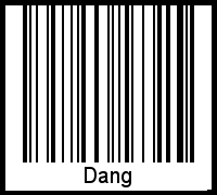 Interpretation von Dang als Barcode