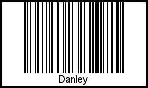 Der Voname Danley als Barcode und QR-Code