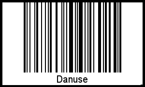 Interpretation von Danuse als Barcode
