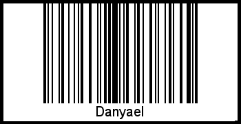 Barcode des Vornamen Danyael