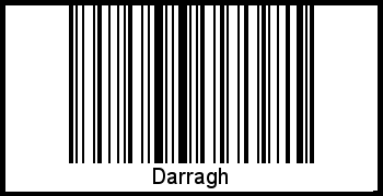 Der Voname Darragh als Barcode und QR-Code