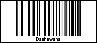Interpretation von Dashawana als Barcode