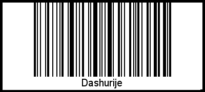 Interpretation von Dashurije als Barcode
