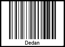 Interpretation von Dedan als Barcode