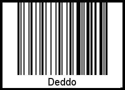 Interpretation von Deddo als Barcode