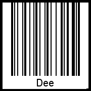 Interpretation von Dee als Barcode