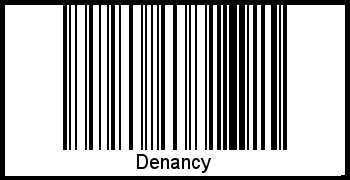 Denancy als Barcode und QR-Code