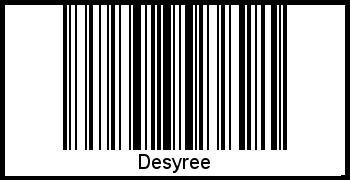 Interpretation von Desyree als Barcode