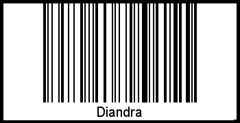 Barcode des Vornamen Diandra