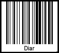 Interpretation von Diar als Barcode