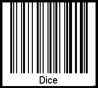 Barcode-Grafik von Dice