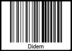 Didem als Barcode und QR-Code