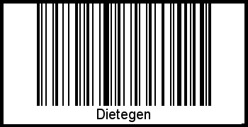 Barcode-Foto von Dietegen
