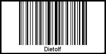 Dietolf als Barcode und QR-Code
