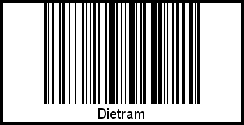 Interpretation von Dietram als Barcode