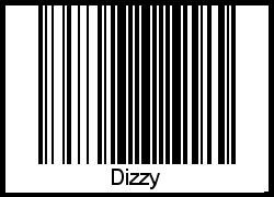 Interpretation von Dizzy als Barcode