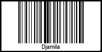 Djamila als Barcode und QR-Code