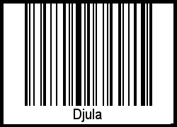 Djula als Barcode und QR-Code