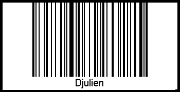 Barcode des Vornamen Djulien