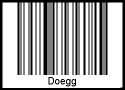 Doegg als Barcode und QR-Code
