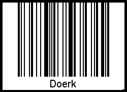 Doerk als Barcode und QR-Code