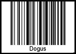 Der Voname Dogus als Barcode und QR-Code