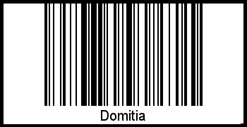 Domitia als Barcode und QR-Code