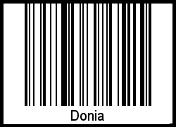 Interpretation von Donia als Barcode