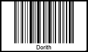 Der Voname Dorith als Barcode und QR-Code
