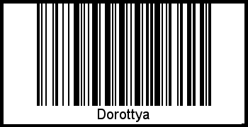 Dorottya als Barcode und QR-Code
