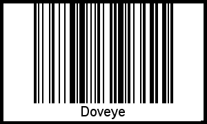 Der Voname Doveye als Barcode und QR-Code
