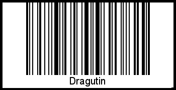 Dragutin als Barcode und QR-Code