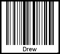 Interpretation von Drew als Barcode