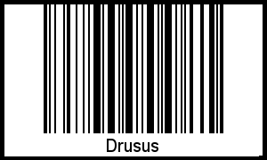Der Voname Drusus als Barcode und QR-Code