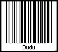 Dudu als Barcode und QR-Code