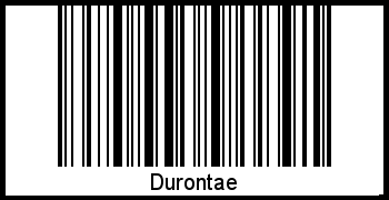 Der Voname Durontae als Barcode und QR-Code