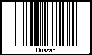 Interpretation von Duszan als Barcode