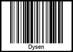 Interpretation von Dysen als Barcode