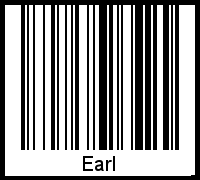 Earl als Barcode und QR-Code