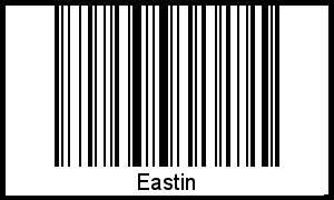 Der Voname Eastin als Barcode und QR-Code