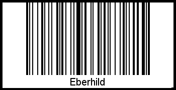 Interpretation von Eberhild als Barcode