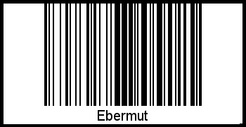Barcode des Vornamen Ebermut