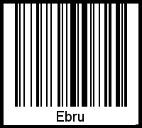 Interpretation von Ebru als Barcode