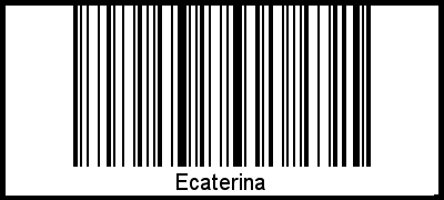 Ecaterina als Barcode und QR-Code